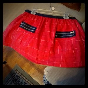Anna Sui plaid mini-skirt